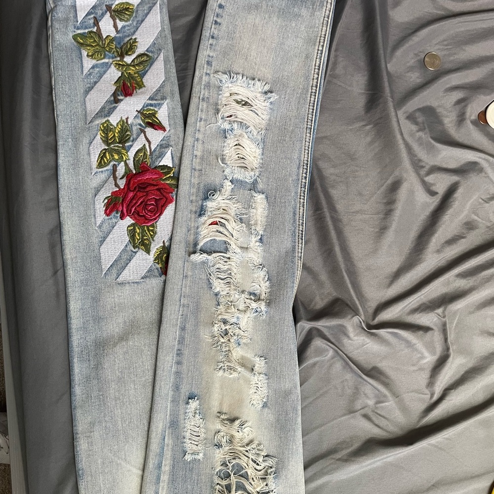 off white jeans